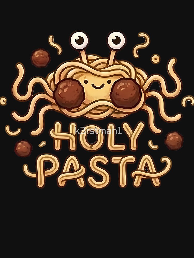Funny Holy Pasta Flying Spaghetti Monster by k3rstman1