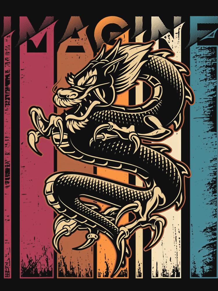 Imagine Dragon Vintage Cool Art by SpikesGenesis
