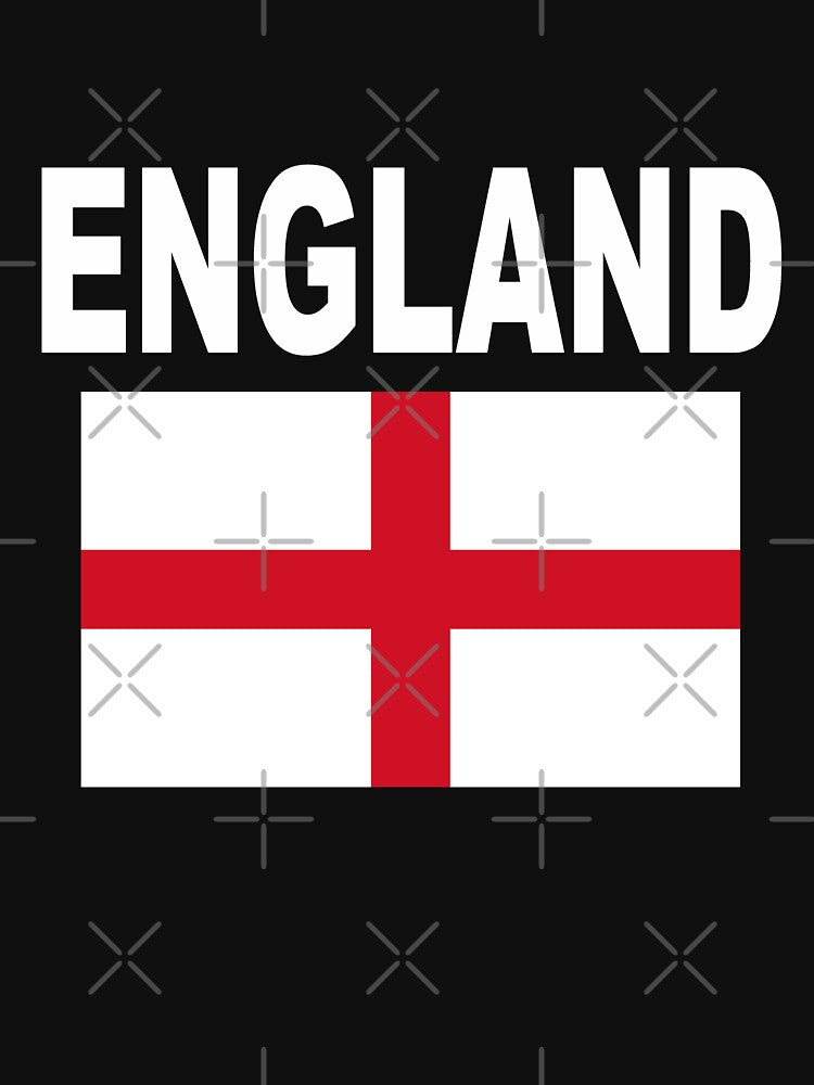 England Flag T-Shirt British English Cool Uk Flags Gift Tee by BCNDesign