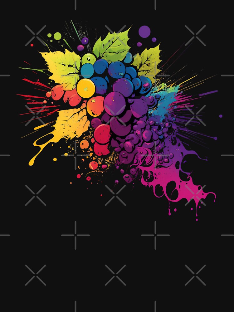 Grape Picture Pop Art Wine by Alper Billik