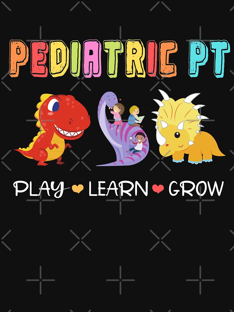 Rainbow Pediatric PT Shirt, Kids Dinosaur Physical Therapist by armstrongartist
