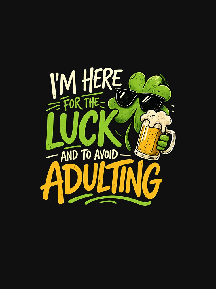 Beer Luck Repeat – Funny St Patrick’s Day Beer Design by Aura.Creative
