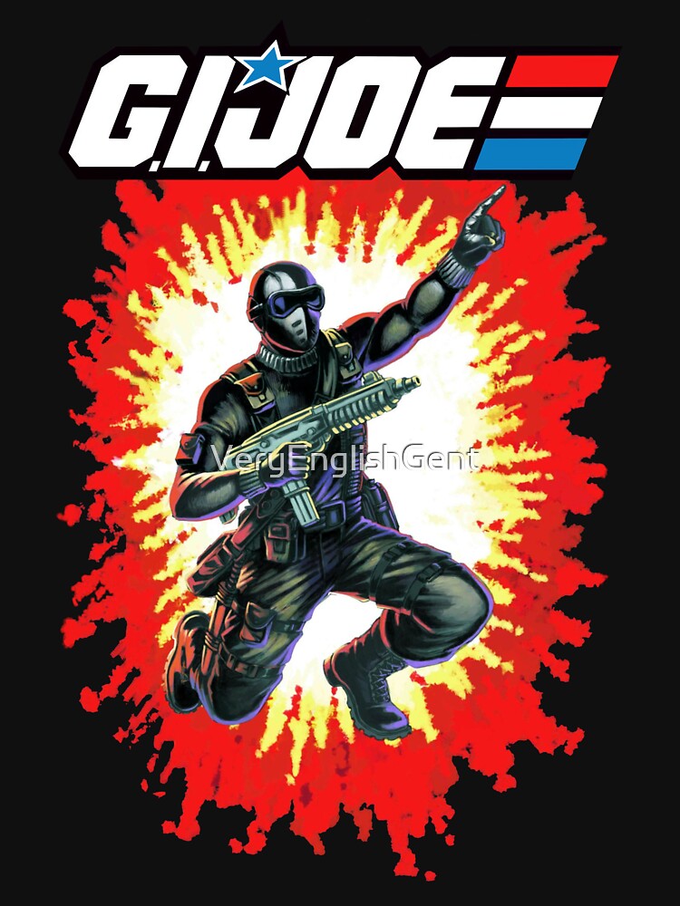 Retro GI Joe Snake Eyes toy card back design by VeryEnglishGent
