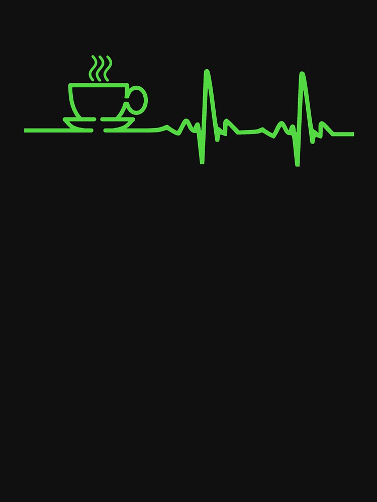 Morning Coffee Heartbeat EKG by TheShirtYurt