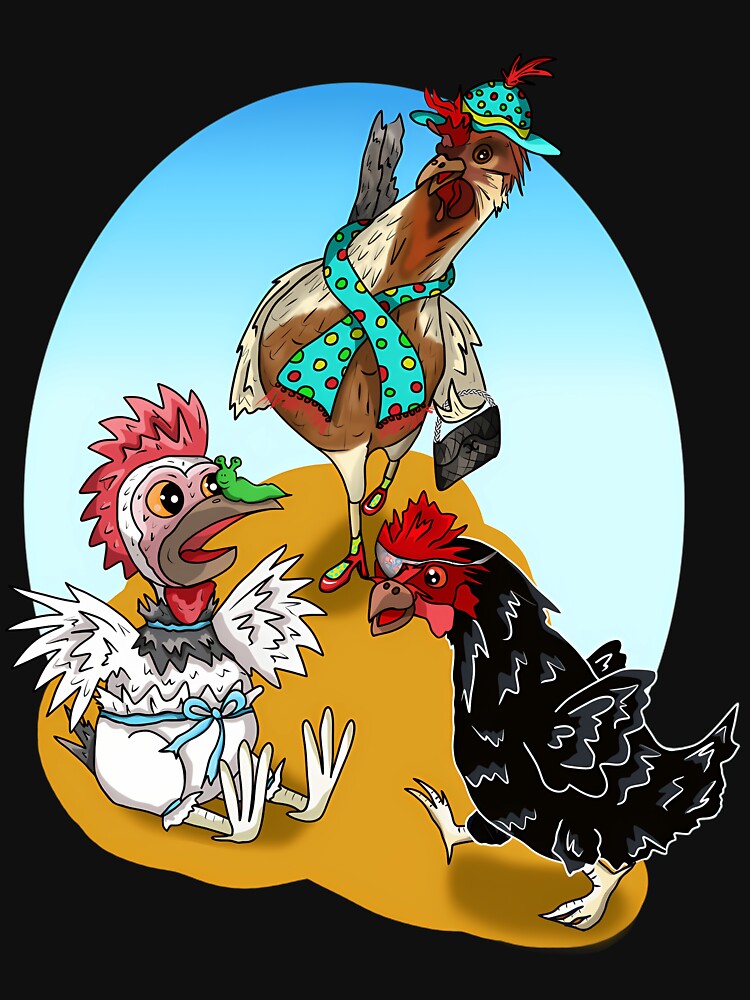 The Cartoon chickens of Bebington UK by BILARRY