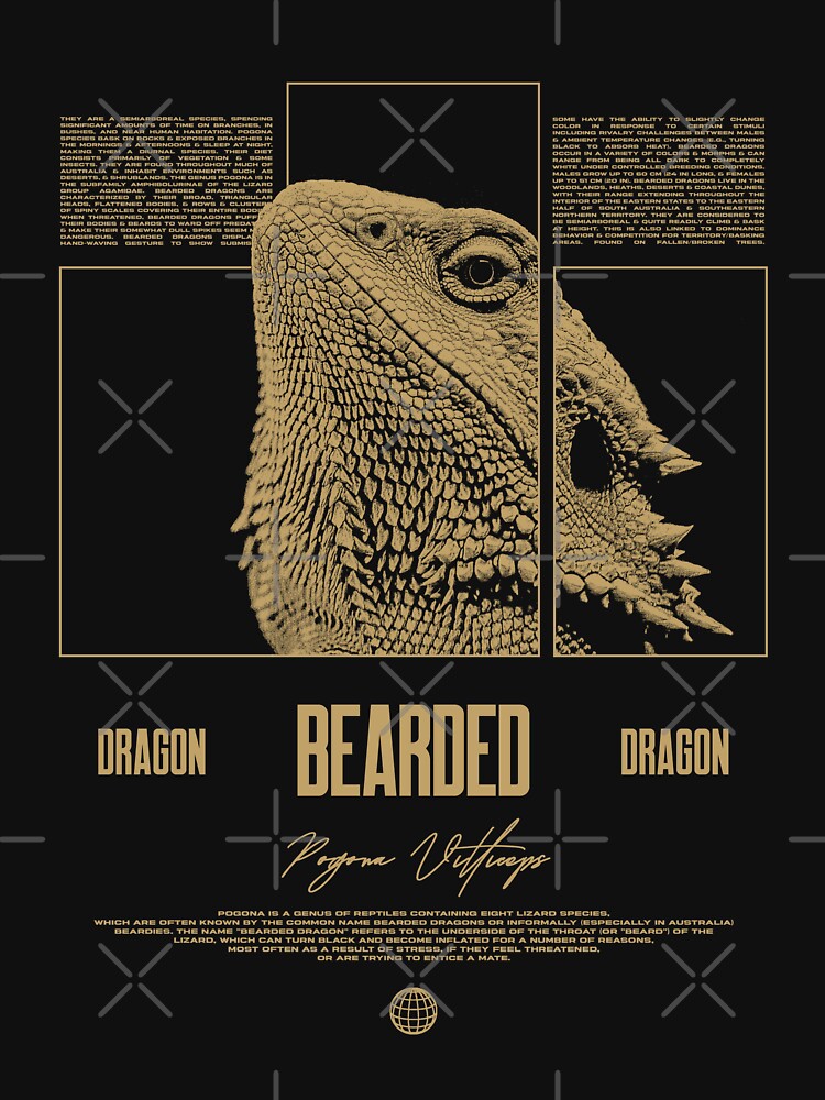 Bearded Dragon Modern Streetwear Reptile Keeper by JRRTs