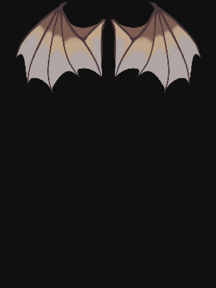 Amber Pixel Dragon Wings by CastielsWalmart