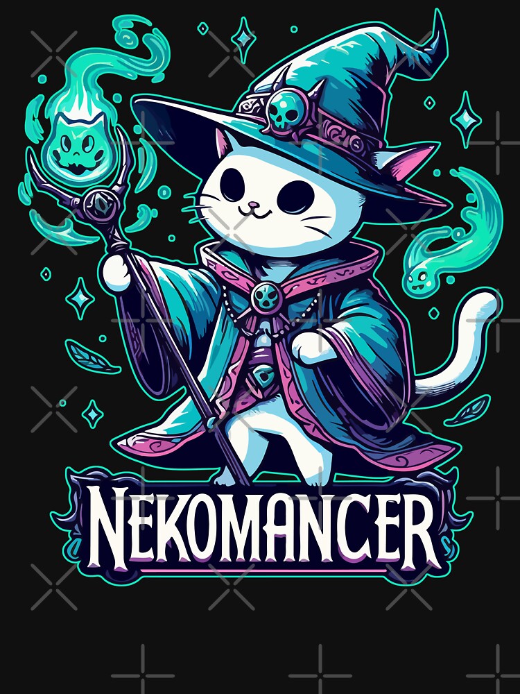 Kawaii Nekomancer White Cat by TomFrontierArt