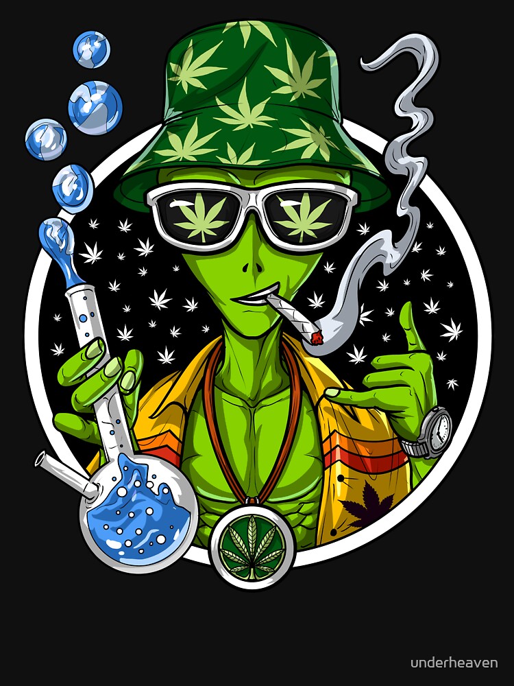 Weed Alien Stoner by underheaven