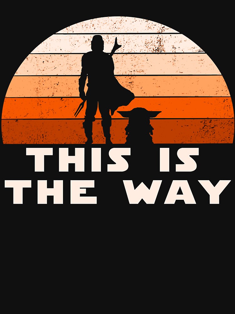 Mando retro this is the way and the baby sunset by Lopez345