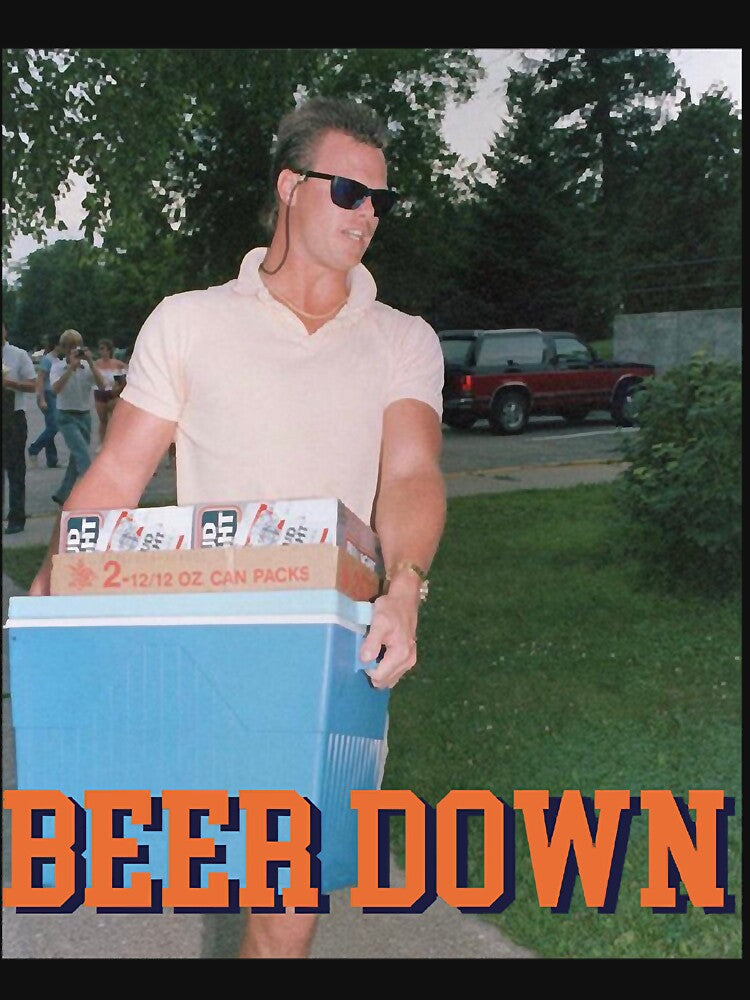Jim McMahon Beer Down by RajinderKaur7