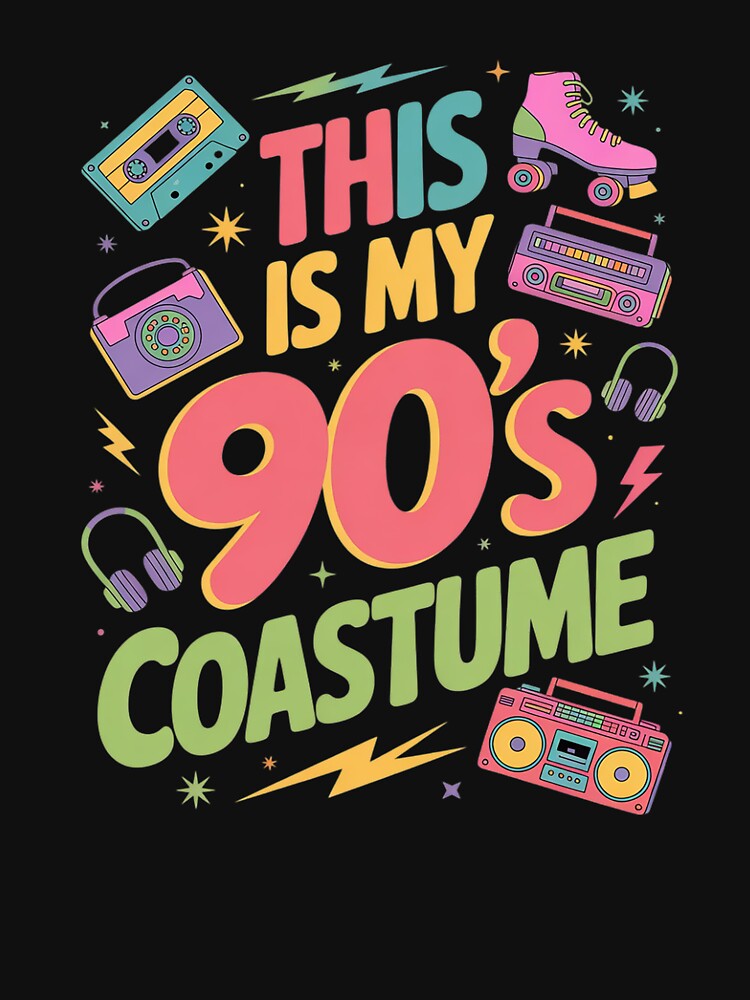 This Is My 90s Costume 90's style Nineties Party by angolinnArt