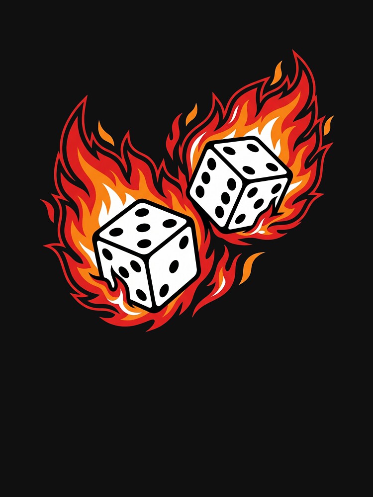 Burning Dice Streetwear by Stickersdevelop