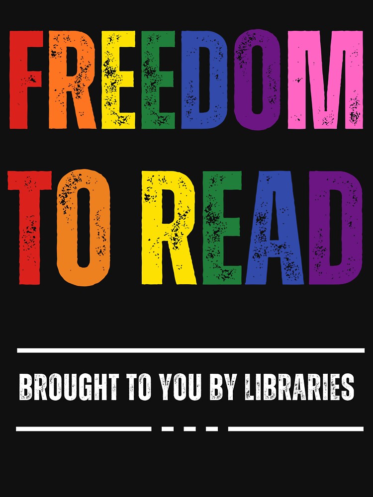 Freedom to Read - Brought to you by Libraries - for Black coloured items by ALIA Merchandise