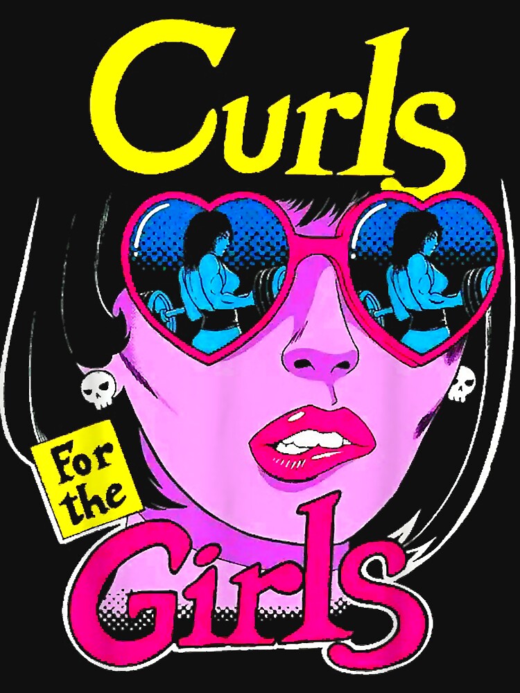 Funny Curls For Girls Gym Weightlifting Bodybuilding Fitness by HollyBarne