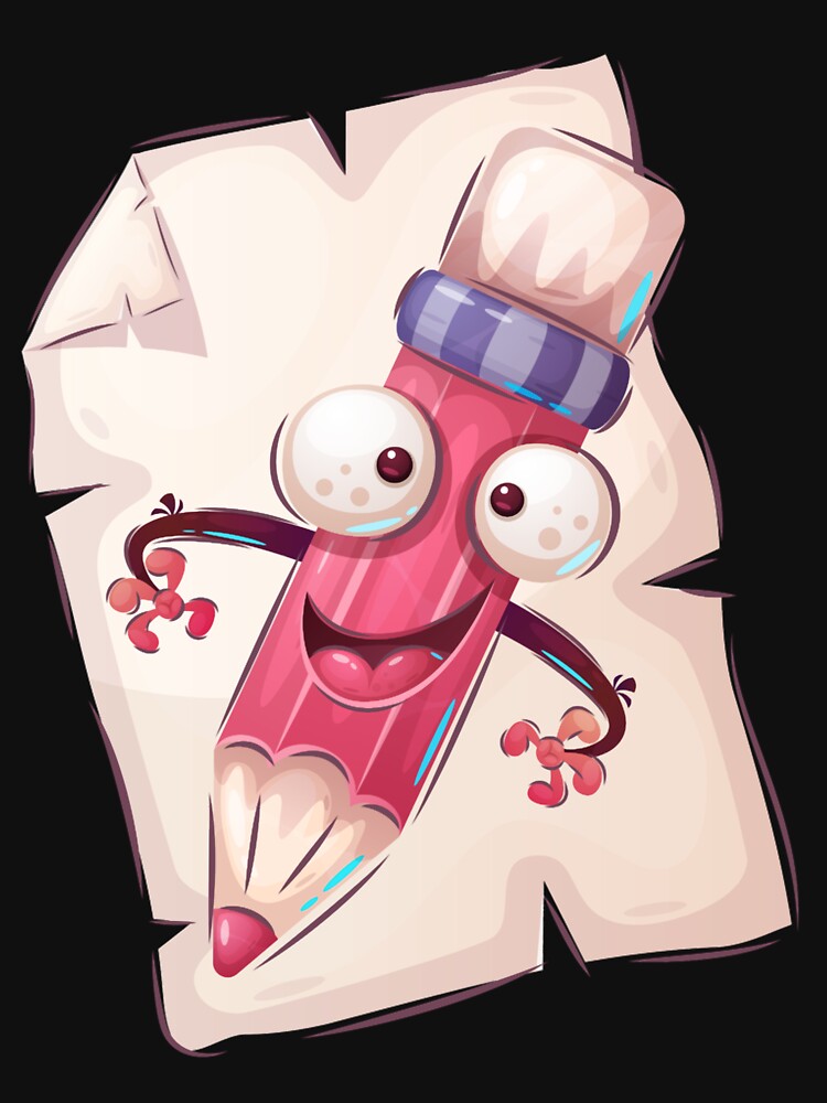 Funny Cartoon Pencil Character by CRYSSTURGIS