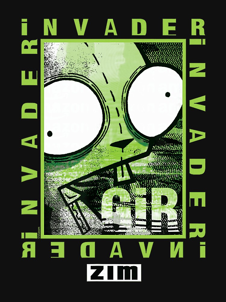 Invader Zim GIR Glitch Cartoon Graphic Design by layprotuninec