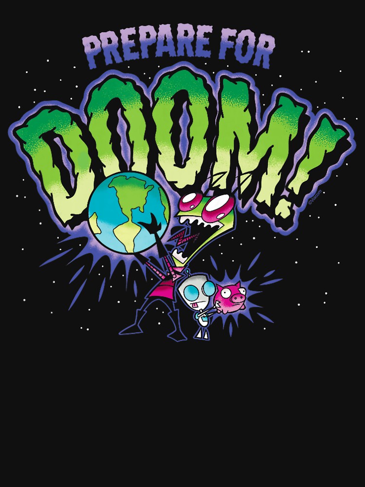 Invader Zim Prepare For Doom Cartoon Graphic Design by layprotuninec