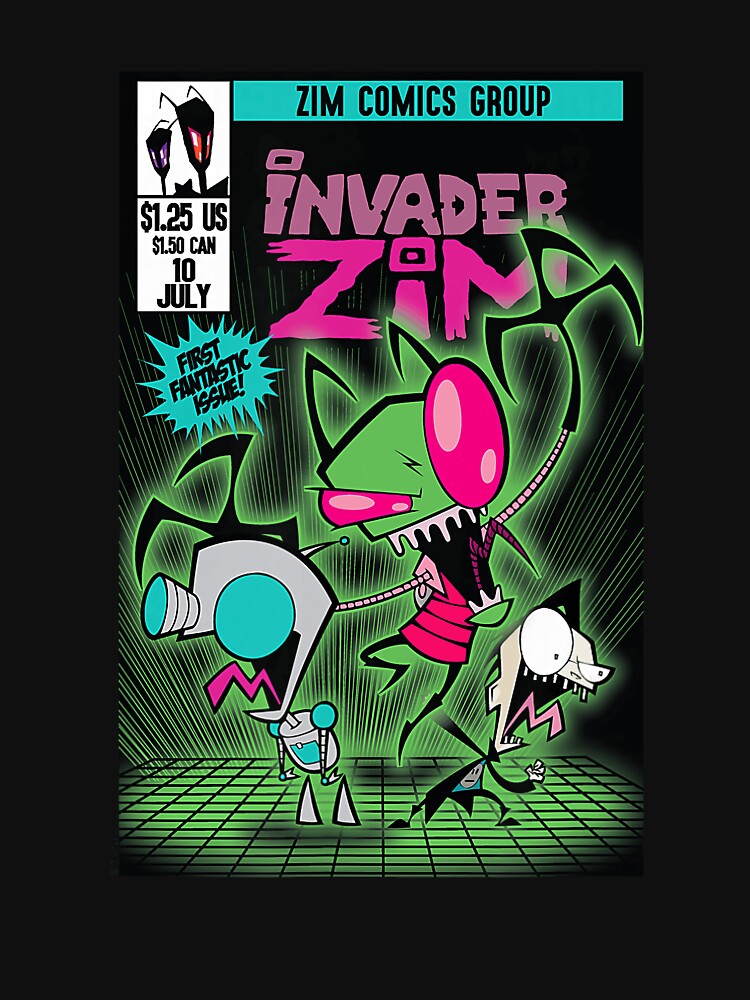Invader Zim Comic Book Retro Cartoon Graphic Design by rancarton
