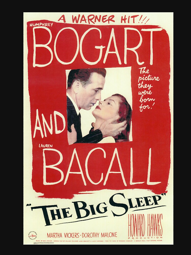 The Big Sleep - vintage movie poster (Bogart, Bacall) by Alvislamel