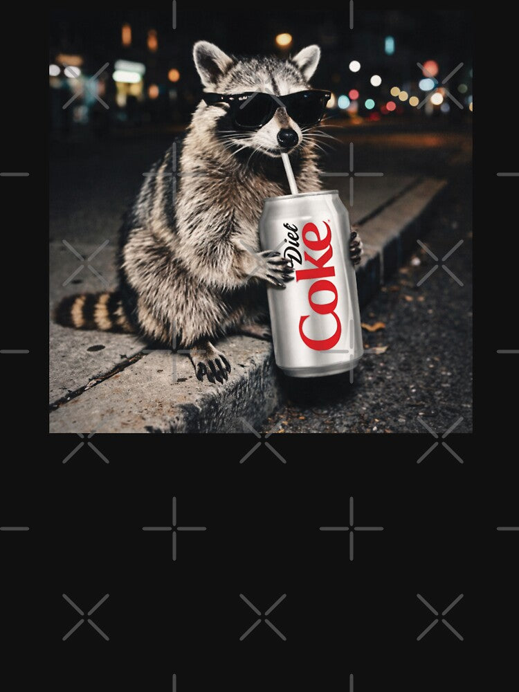 Funny Raccoon Drinking Diet Coke, Funny Meme Raccoons by Vonravenn