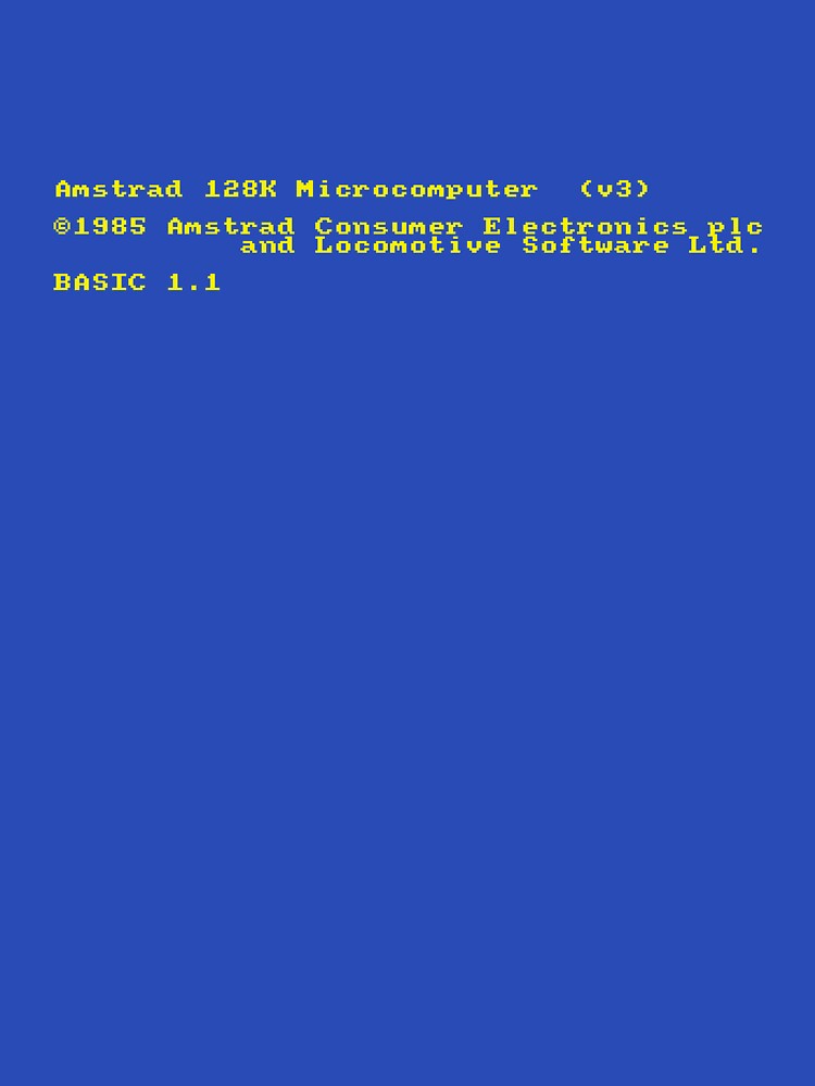 Amstrad CPC Welcome screen by blagger