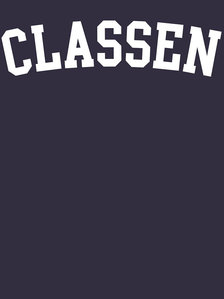Classen All Caps White by CSASMerch