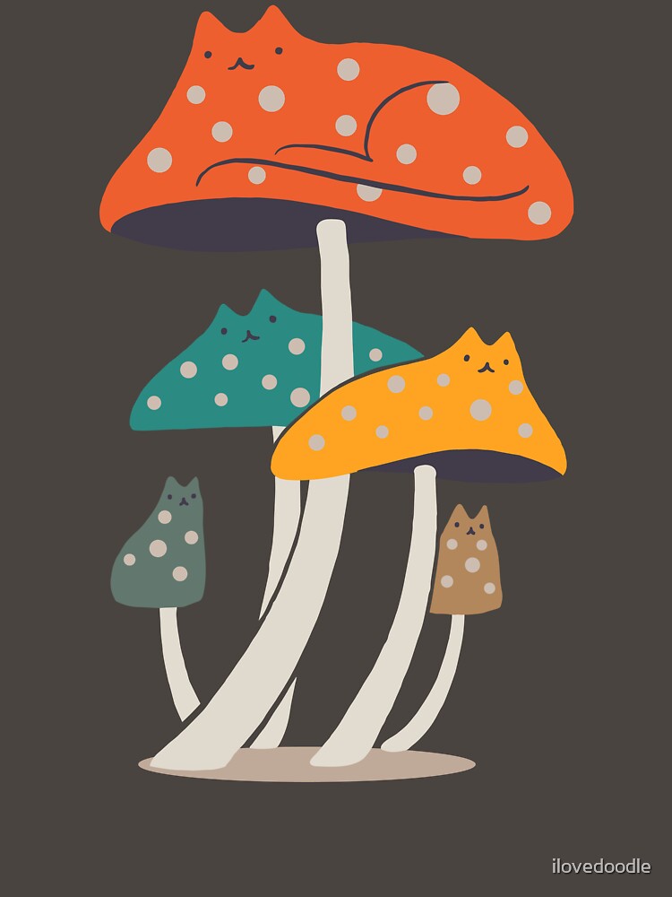 Cat and Plant 47 Meowshroom by ilovedoodle