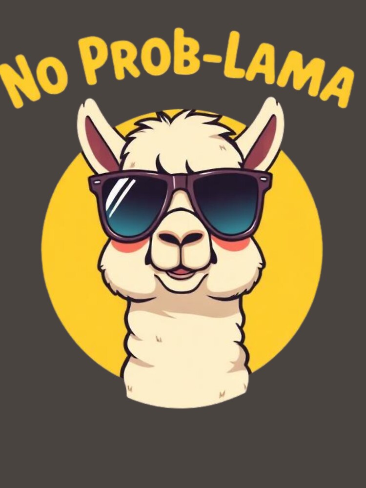 No Prob-llama Funny Alpaca T-Shirt | Cute Animal Humor Tee by PremiereAA