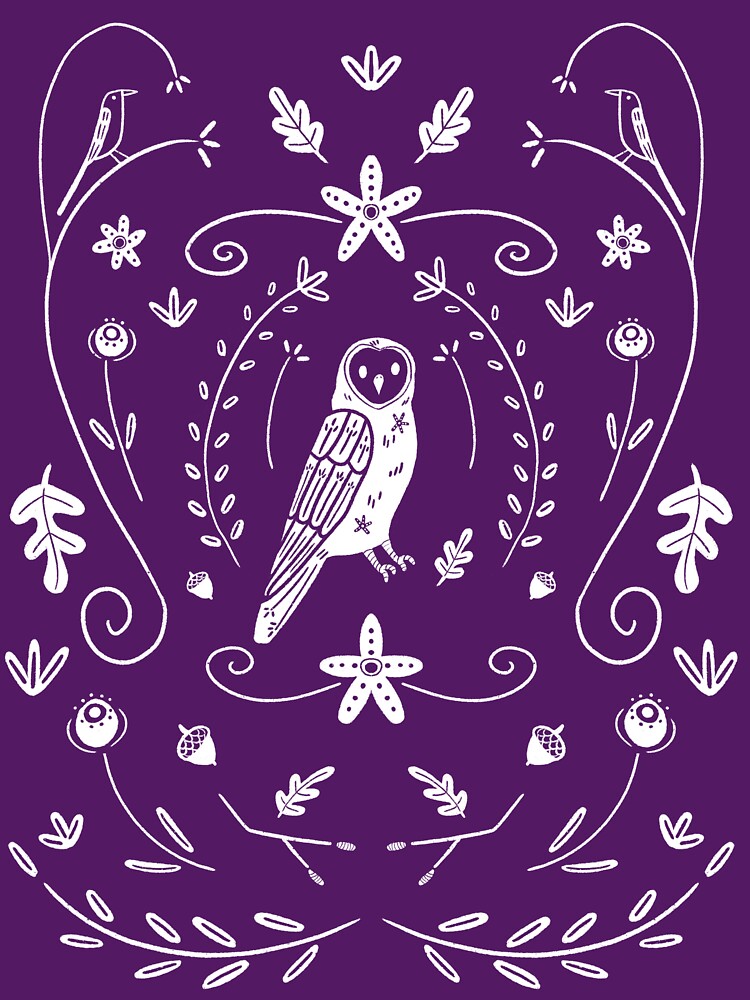 Folk Art Owl by bumblebeehollow