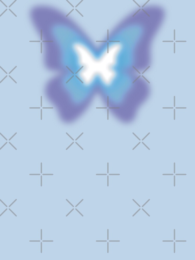 Y2K Blue Butterfly by xWiseGirl