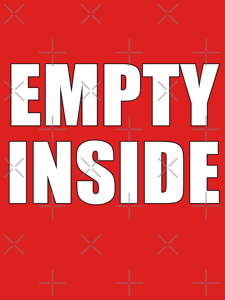 Empty Inside Minimalist Outline lettering by deluxus