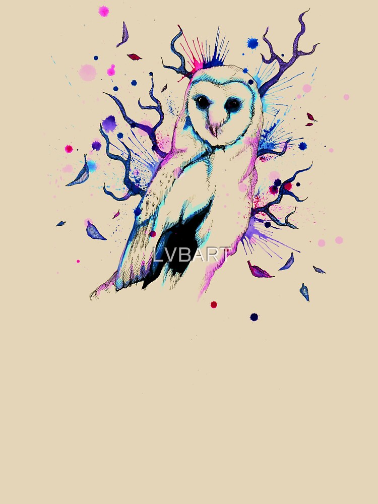 Cotton Candy Owl by LVBART