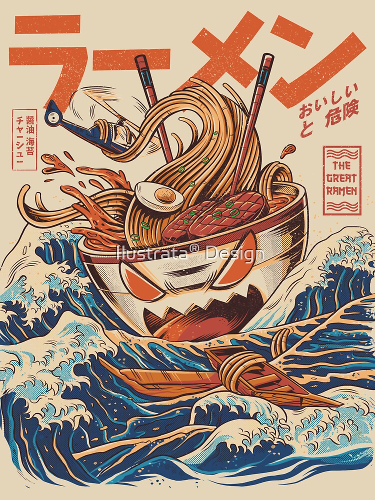 The Great Ramen off Kanagawa by Ilustrata®