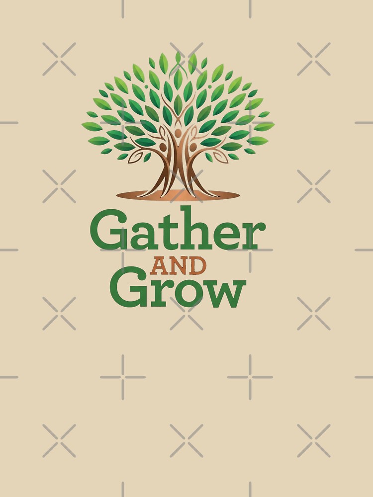 Gather and Grow Tree of Life - Community & Nature Logo by Mossypixels