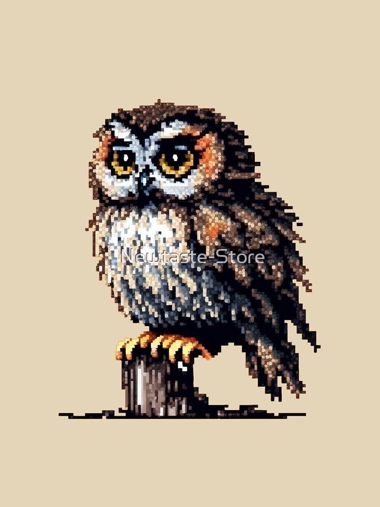 Owls are beautiful - Pixel art by Newtaste-Store