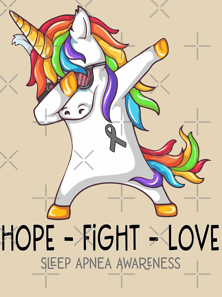Hope Fight Love Sleep Apnea Awareness by Brad-FI
