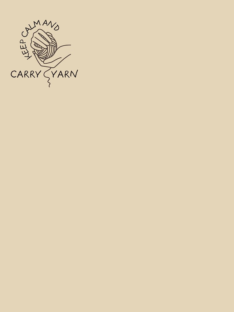 Keep calm and carry yarn knitting pun by 442b