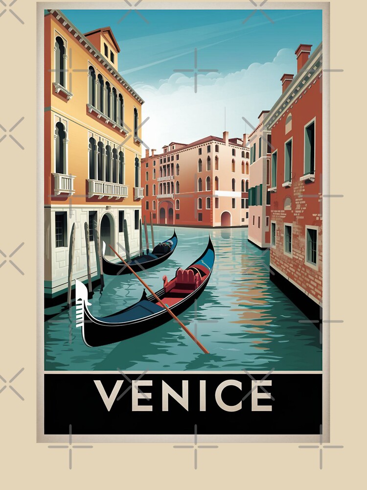Venice Vintage Travel Poster by TravelerRat