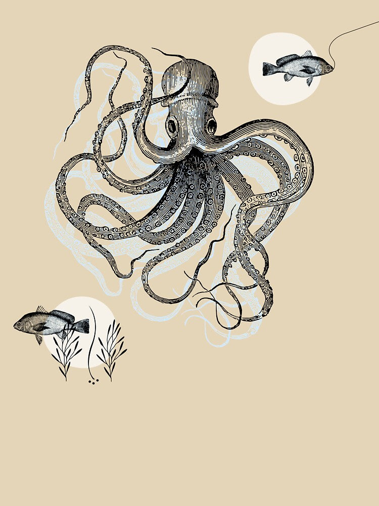 Vintage Octopus • Nautical by Rike Mayer