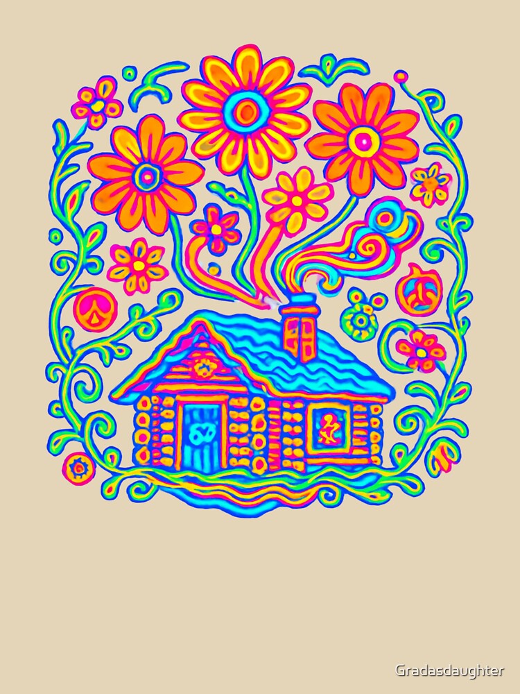 Boho Floral Design - Hippie Vibes by Gradasdaughter