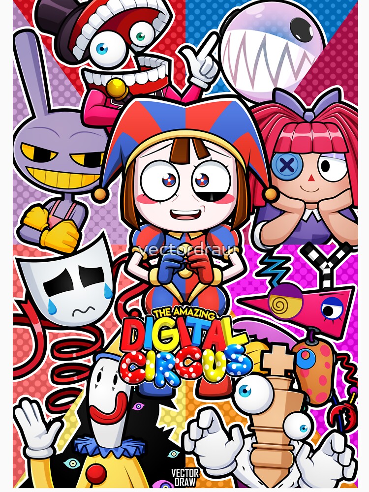 The Amazing Digital Circus fanart by vectordraw