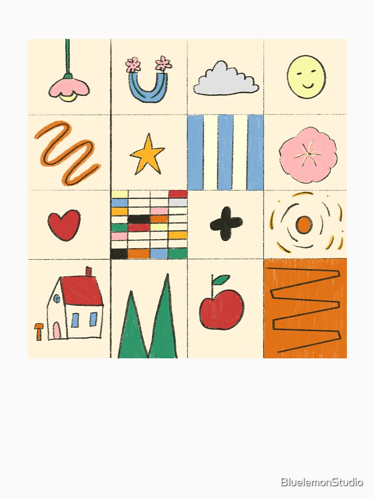 Cute Illustrated Icon Pattern | Everyday Objects by BluelemonStudio