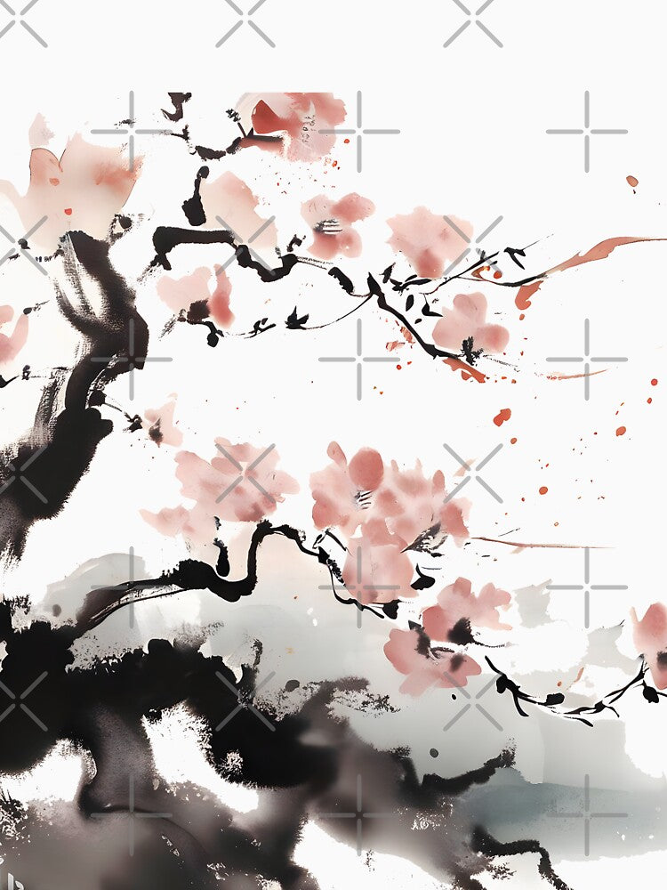Cherry blossom with Japanese ink by goodday Japan