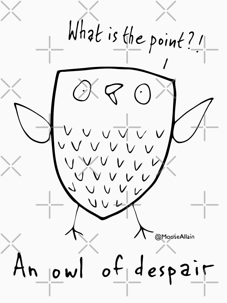 An Owl of Despair by worldofmoose