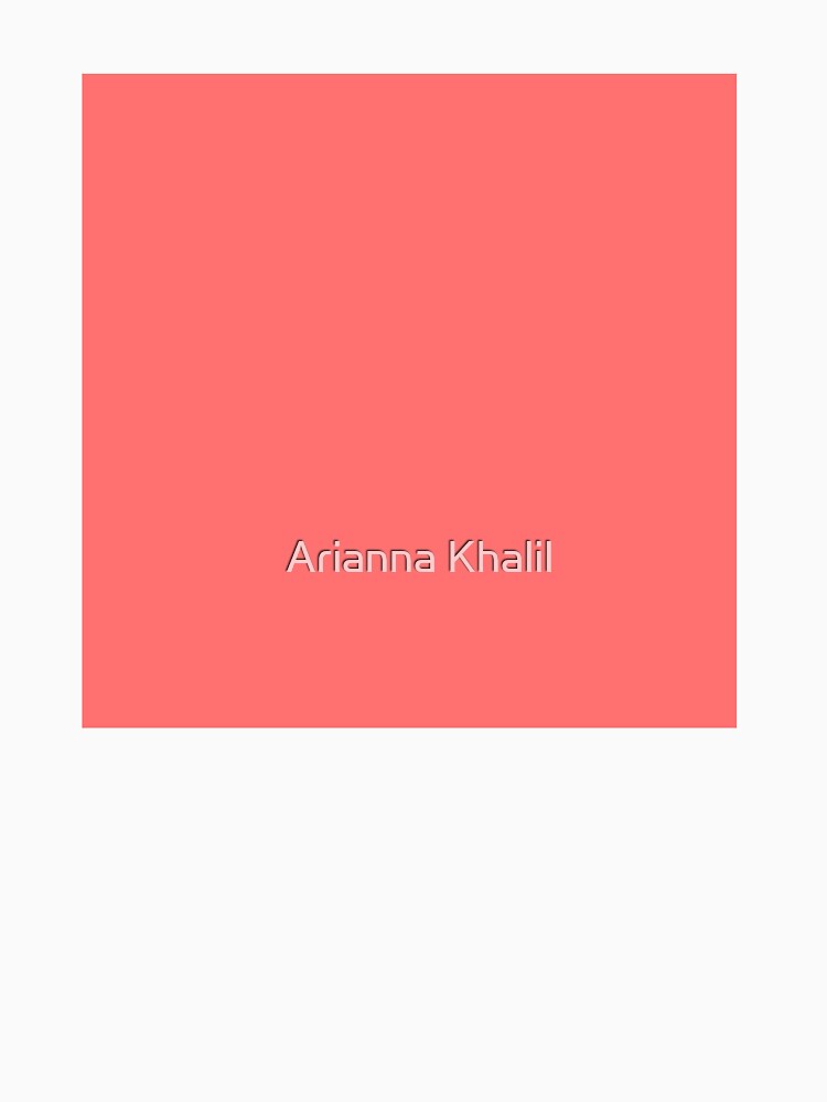 Solid Light Red by Arianna Khalil