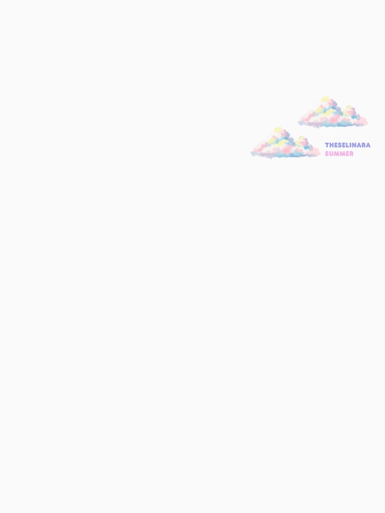 Pastel Aesthetic Colorful Summer Clouds Illustration by Theselinara