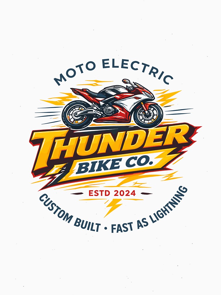 Electric Motorcycle T-Shirt by Matinez Pink