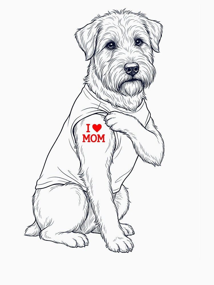 Vintage Soft Coated Wheaten Terrier Mom Tattoo Dog Lover by TerryConnells