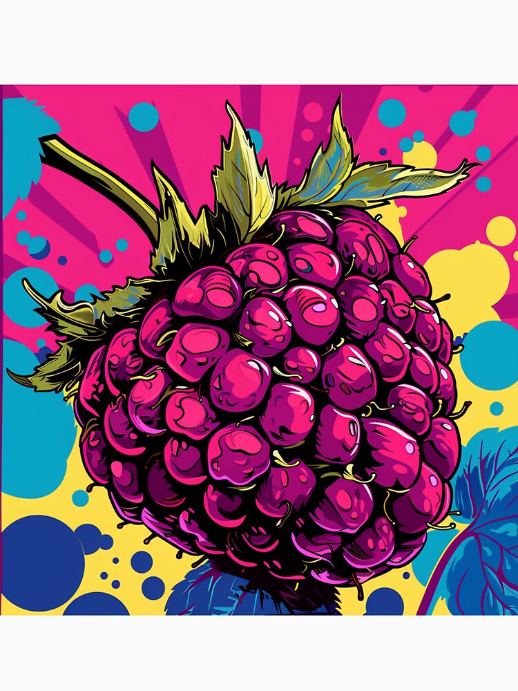 Raspberry Pop Art 1 by AstroRisq